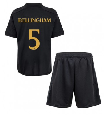 Real Madrid Jude Bellingham #5 Tredjedraktsett Barn 2023-24 Kortermet (+ Korte bukser)
